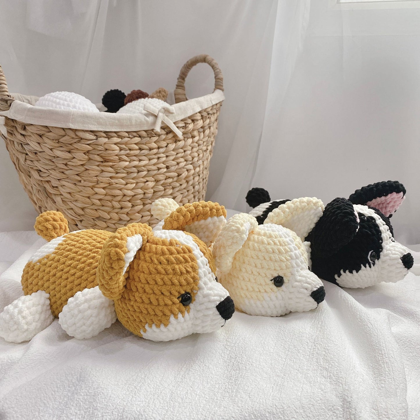 Crochet Pattern Corgi, Amigurumi Dog Puppy, PDF File Tutorial Pattern English Deutsch Français Español Português