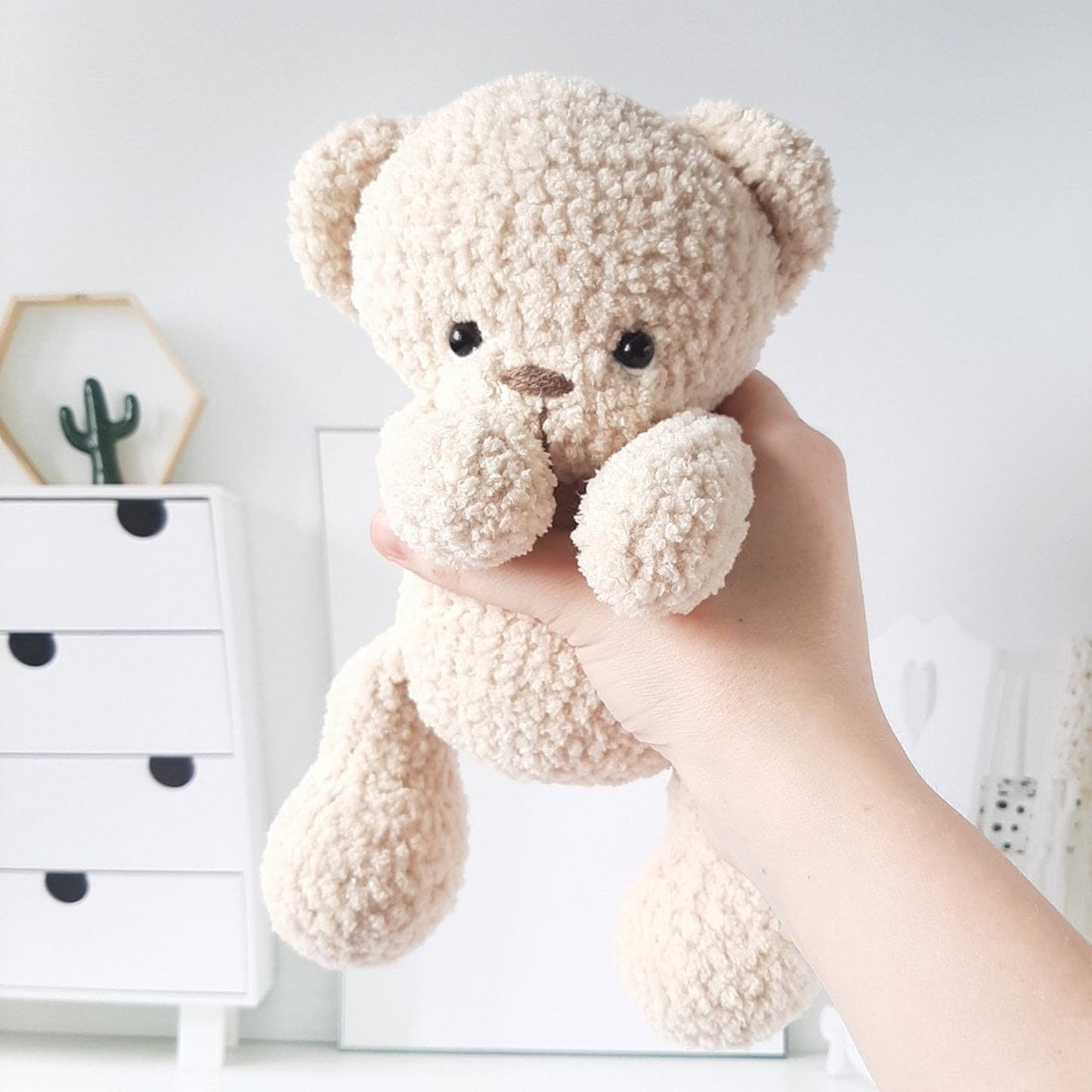 Crochet PATTERN bear, Amigurumi tutorial PDF in English, amigurumi handmade children's gift for the Christmas gift souvenir animals