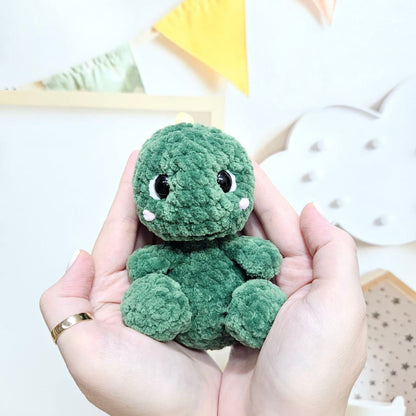 Crochet PATTERN Dino, no sew amigurumi, Amigurumi tutorial PDF in English