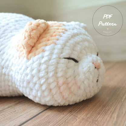 Crochet cat pattern: Marshmallow Kittie | Amigurumi cat pattern | Instant download pattern | English PDF pattern