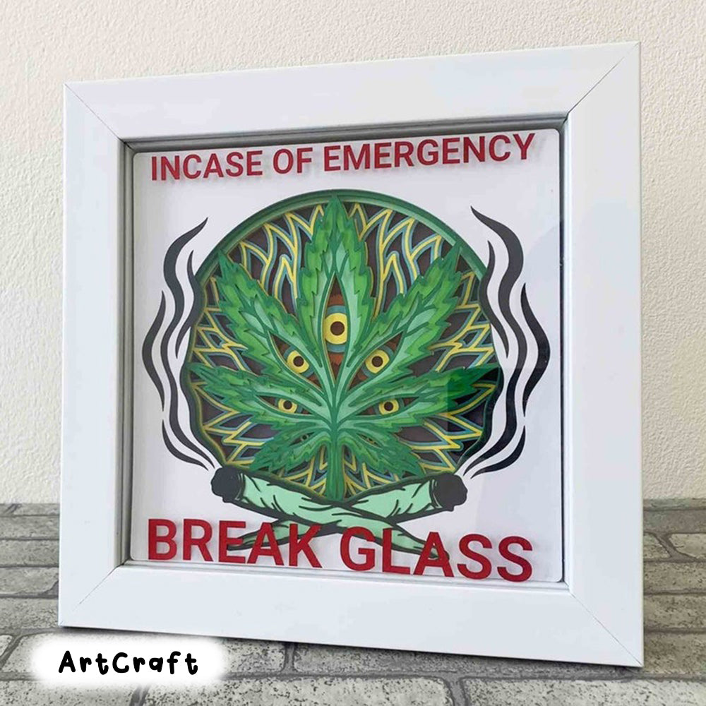 3D Stoner Shadow Box SVG/ Funny Gift For Stoner/ Marijuana 3D Mandala SVG/ Cannabis 3D Layer Cardstock/ SVG File For Cricut/ For Silhouette