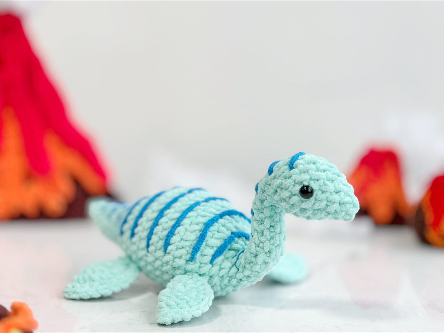 Combo Dinosaur No Sew Crochet Pattern, Parasaurolophus Pattern, Pterosauria Pattern, Ankylosaurus Pattern, Plesiosaurus Crochet Pattern