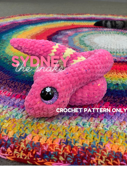 Crochet Snake PATTERN - No Sew Pattern - Digital Crochet Pattern