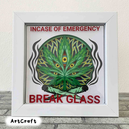 3D Stoner Shadow Box SVG/ Funny Gift For Stoner/ Marijuana 3D Mandala SVG/ Cannabis 3D Layer Cardstock/ SVG File For Cricut/ For Silhouette