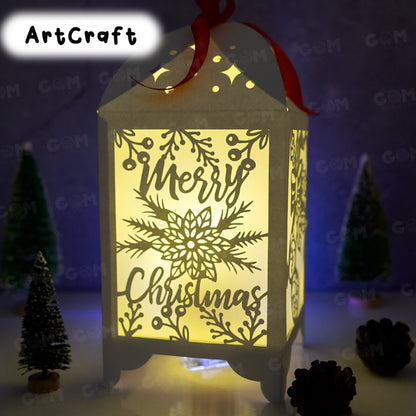 Christmas Ball Lanterns Template - Merry Christmas Paper Template SVG - Xmas Paper Cutting - DIY Paper Lanterns - DIY Paper Lanterns