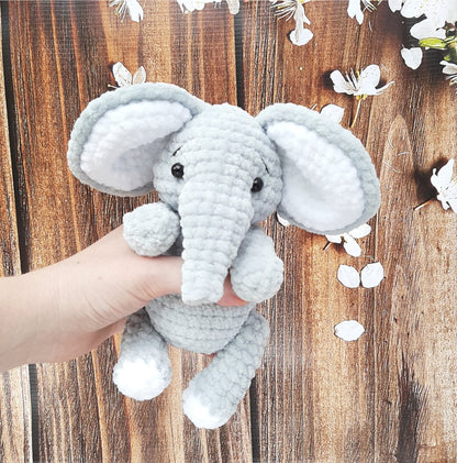 Crochet PATTERN elephant, Amigurumi tutorial PDF in English, amigurumi handmade children's gift for the Christmas gift souvenir animals