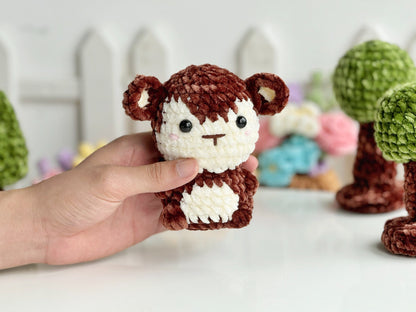 No Sew Zoo Animal Bundle Crochet Pattern, No Sew Amigurumi Crochet Patterns, Monkey Pattern, Unicorn Pattern, Hippo Pattern, Axolotl Pattern