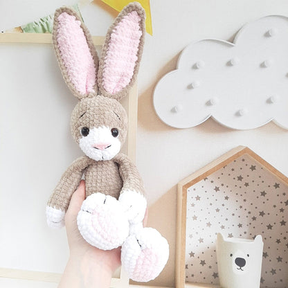 Crochet PATTERN Bunny Rabbit, Amigurumi tutorial PDF in English, Christmas gift, easter rabbit