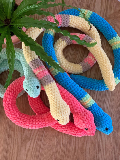 Crochet Snake PATTERN - No Sew Pattern - Digital Crochet Pattern