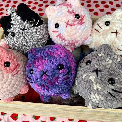 2 in 1 Crochet Pattern | Cute Loaf Cat Plushies, Amigurumi Crochet Cat, Crochet Plushie Pattern, Crochet Plushie Pattern Bundle,Cute Crochet