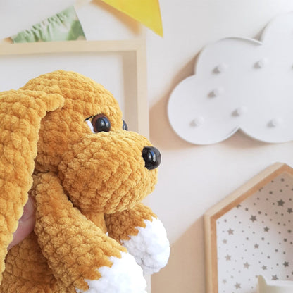 Crochet PATTERN dog, Amigurumi tutorial PDF in English, crochet puppy crochet pattern PDF Christmas gift Baby shower dog crochet pattern