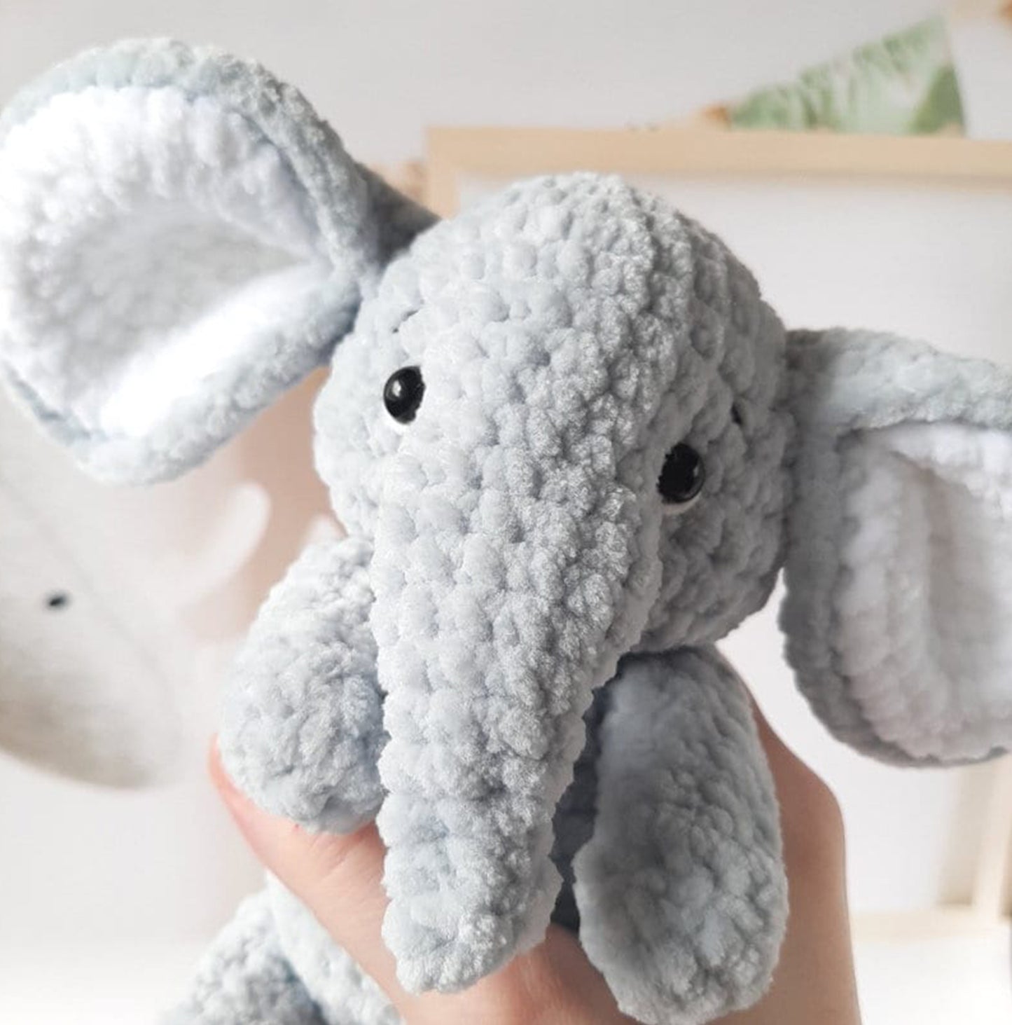 Crochet PATTERN elephant, Amigurumi tutorial PDF in English, amigurumi handmade children's gift for the Christmas gift souvenir animals