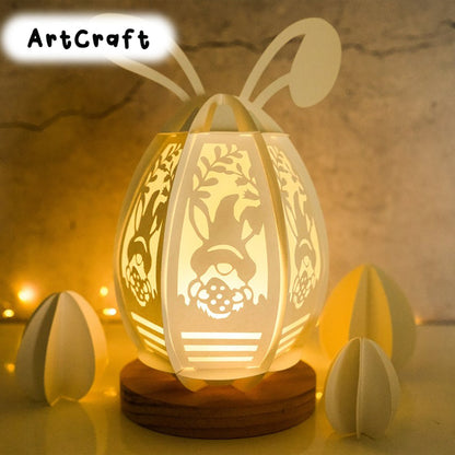 Pack 3 Easter Eggs Lantern SVG - Easter Egg Lantern for Easter Decorations SVG - DIY Paper Easter Lanterns - Easter Eggs Shadow Box