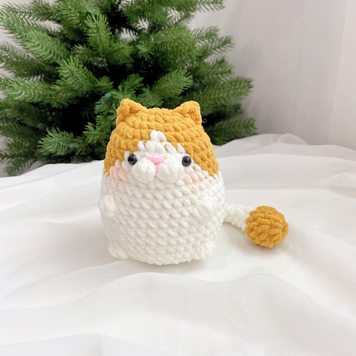 No sew 3in1 Chubby Cat Crochet Pattern Bundle, Plushie Amigurumi PDF File Tutorial in English Deutsch Français Español Português