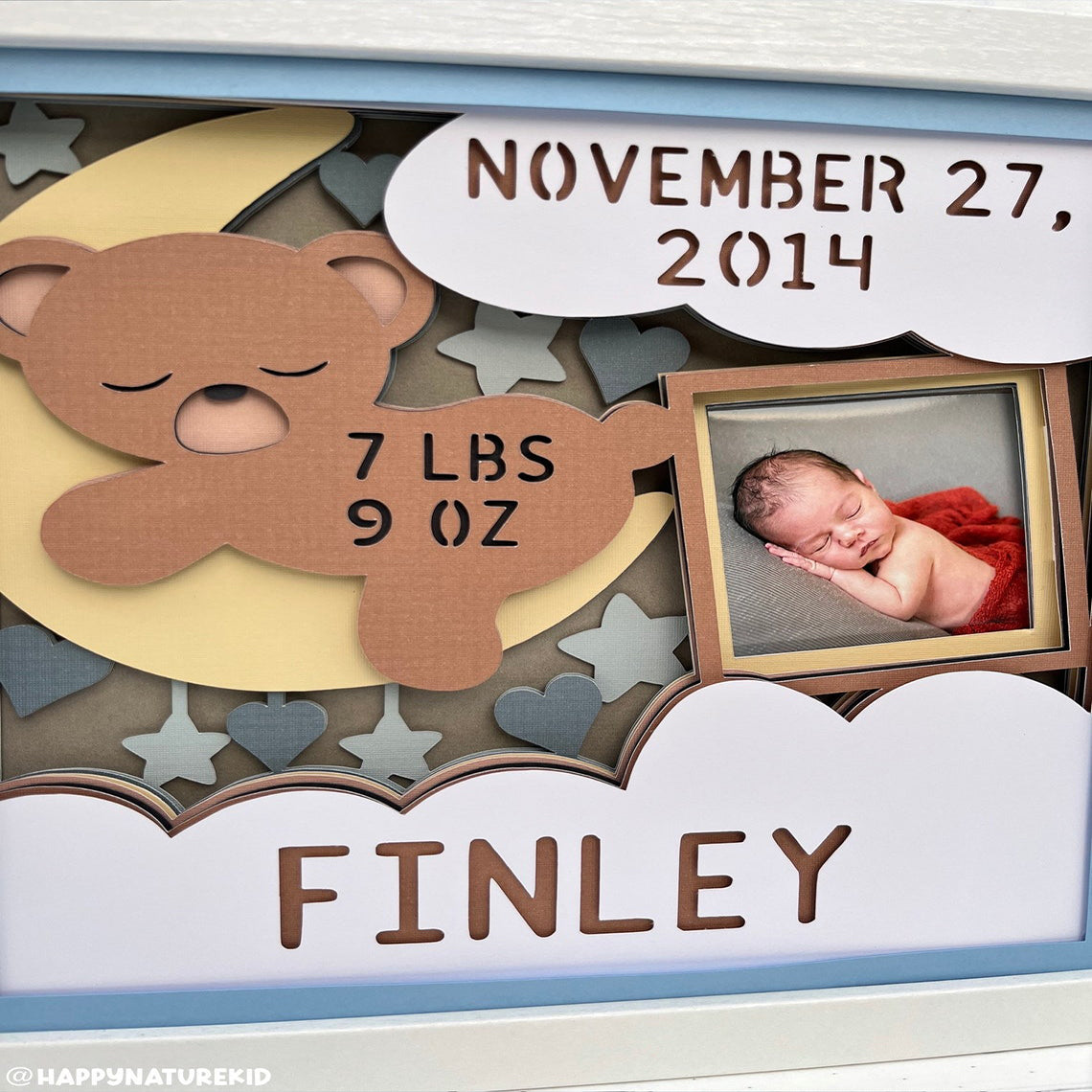 Baby stats shadow box svg, baby stats svg, Baby svg, shadow box svg